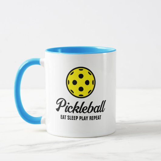 Pickleball Liebhaber Kaffee Tasse mit lustigem Zit (Links)