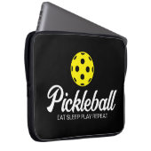 Pickleball Liebhaber Laptop-Ärmel mit lustigem Zit Laptopschutzhülle (Vorne Rechts)