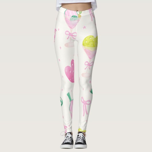 Pickleball-Liebhaber Leggings (Vorderseite)