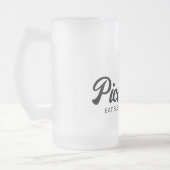 Pickleball Liebhaber von Glas Bierstein Geschenk f Mattglas Bierglas (Links)