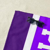 PICKLEBALL Lila Streifen Strandtuch (Beispiel)