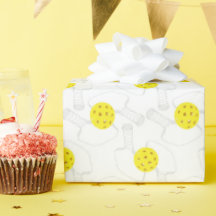 Pickleball-Linienkunst-Geschenkpapier