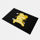 Pickleball - Live Laugh Play Pickleball Fußmatte (Schrägansicht)