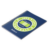 Pickleball: live, Liebe, Pickleball, benutzerdefin Notizblock (Linke Seite)