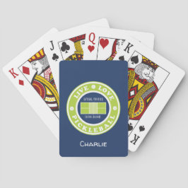 Pickleball: live, Liebe, Pickleball, benutzerdefin Spielkarten