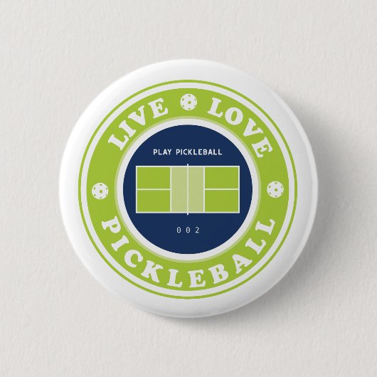 Pickleball: Live-Live-Pickleball-Taste Button (Vorderseite)
