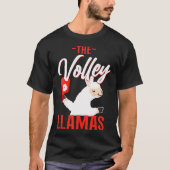 Pickleball Llama The Volley Llamas T-Shirt (Vorderseite)