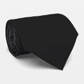 Pickleball-Logo Schwarz Krawatte (Gerollt)