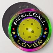 Pickleball Lover 1 Optionen Button (Vorne & Hinten)