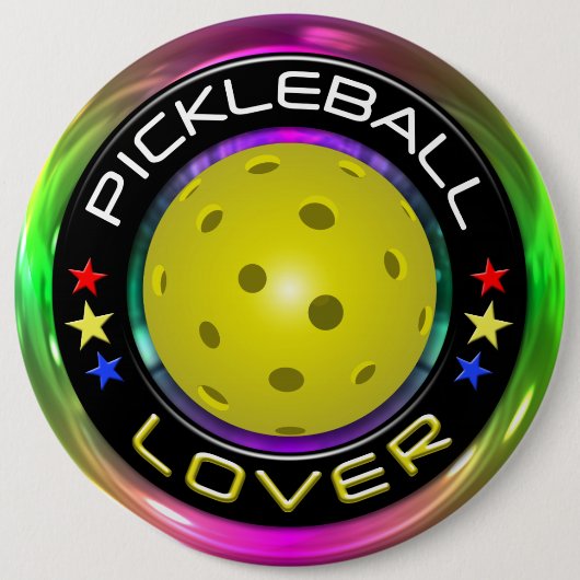 Pickleball Lover 1 Optionen Button (Vorderseite)
