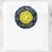 Pickleball Lover 1 Optionen Runder Aufkleber (Tasche)