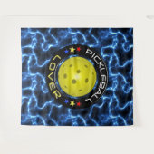 Pickleball Lover 1 Optionen Wandteppich (Vorderseite (Horizontal))
