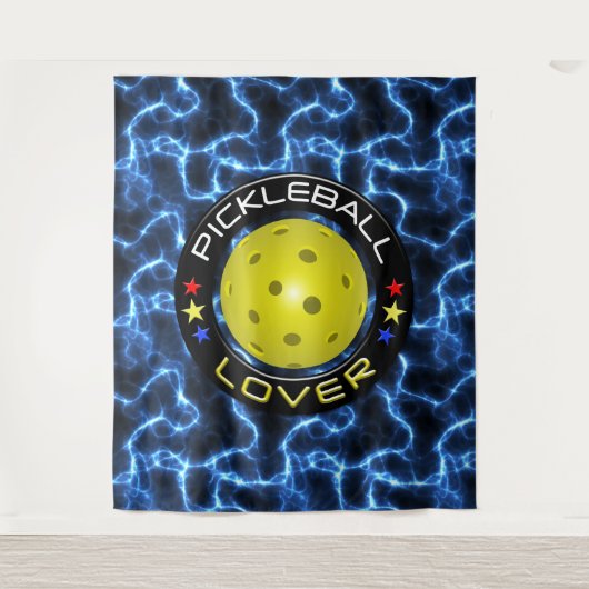 Pickleball Lover 1 Optionen Wandteppich (Vorderseite)