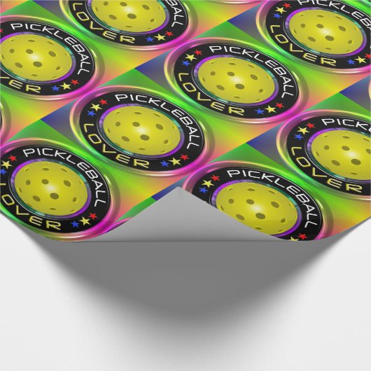 Pickleball Lover 1A Wrapping Paper Geschenkpapier (Ecke)