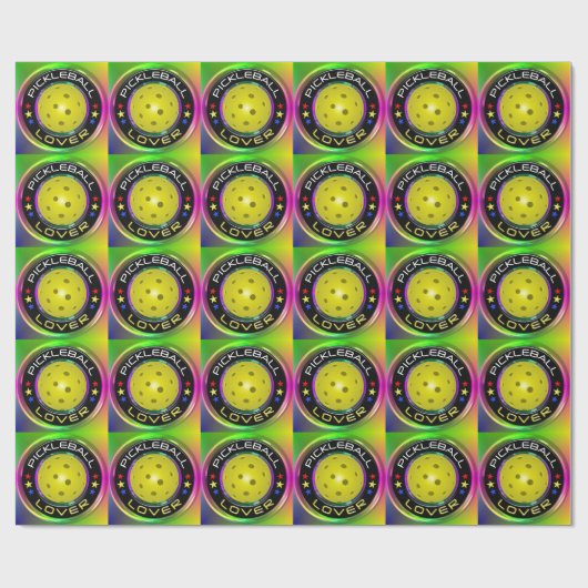 Pickleball Lover 1A Wrapping Paper Geschenkpapier (Flach)