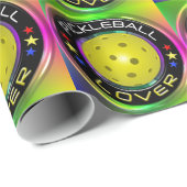 Pickleball Lover 1A Wrapping Paper Geschenkpapier (Rolleneckpunkt)