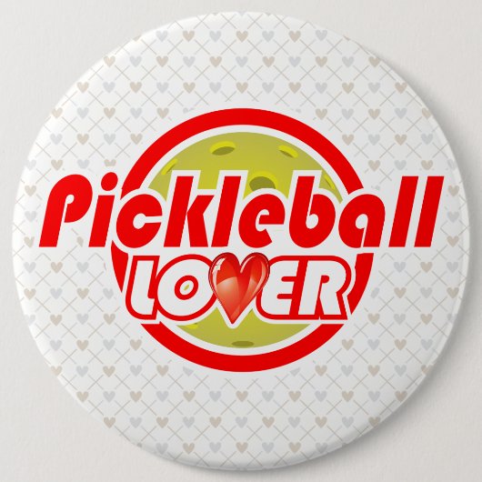 Pickleball Lover 2-2B Bildoptionen Button (Vorderseite)