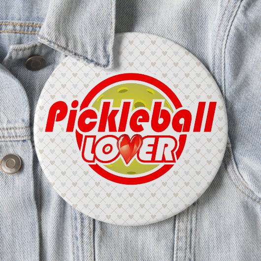 Pickleball Lover 2-2B Bildoptionen Button (Beispiel)