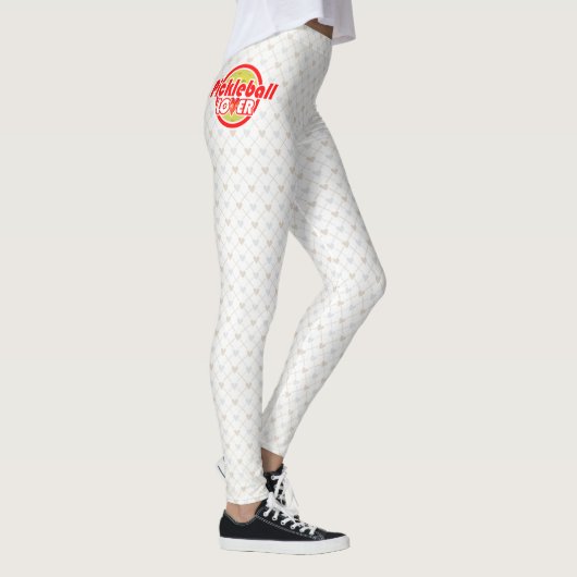 Pickleball Lover 2-2B Bildoptionen Leggings (Rechts)