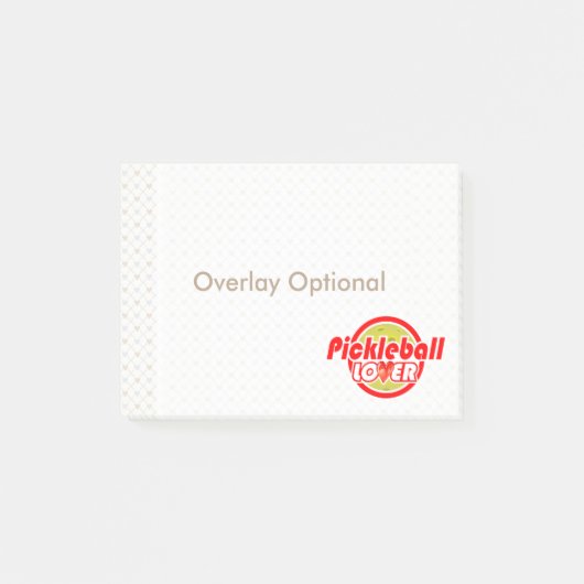 Pickleball Lover 2-2B Bildoptionen Post-it Klebezettel (Vorderseite)