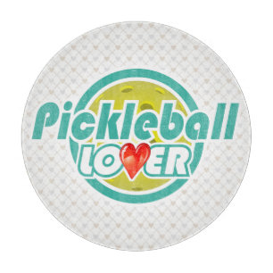 Pickleball Lover 2B Glasschneider Optionen Schneidebrett