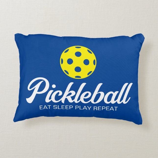Pickleball Lover Akzent Kissen für Sofa oder Stuhl (Rückseite)