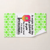 Pickleball Lover in meinem Kopf spiele ich Pickleb Handtuch (Handtuch)