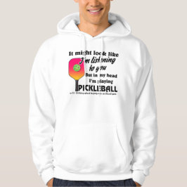 Pickleball Lover in meinem Kopf spiele ich Pickleb Hoodie