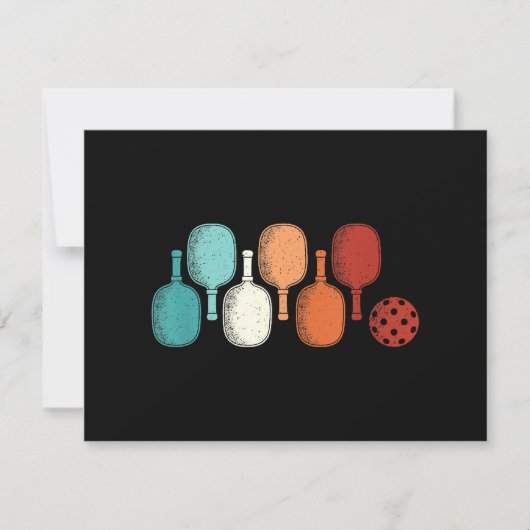 Pickleball Lover Retro Paddle Sport Vintag (Vorderseite)