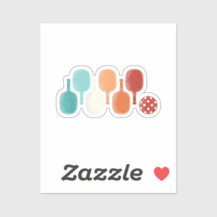 Pickleball Lover Retro Paddle Sport Vintag Aufkleber