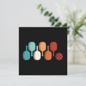 Pickleball Lover Retro Paddle Sport Vintag Dankeskarte (Stehend Vorderseite)