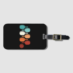 Pickleball Lover Retro Paddle Sport Vintag Gepäckanhänger