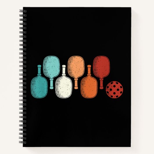 Pickleball Lover Retro Paddle Sport Vintag Notizblock (Vorderseite)