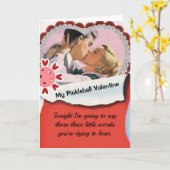 Pickleball Lover Valentine Drei kleine Worte Karte (Gelbe Blume)