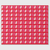 Pickleball Lover Valentine XOXO Pickleballs Geschenkpapier (Flach)