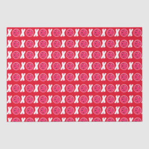 Pickleball Lover Valentine XOXO Pickleballs Seidenpapier