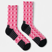 Pickleball Lover Valentine XOXO Pickleballs Socken (Rechts)