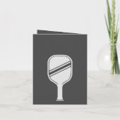 Pickleball Lovers Brautparty Black & White Dankeskarte (Rückseite)