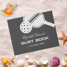 Pickleball Lovers Brautparty Black & White Gästebuch