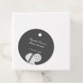 Pickleball Lovers Brautparty Black & White Geschenkanhänger (Beispiel)