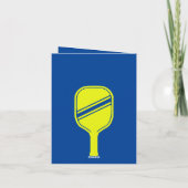 Pickleball Lovers Brautparty Neon Blue Dankeskarte (Rückseite)