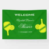 Pickleball Lovers Brautparty Neon Theme Banner (Horizontal)