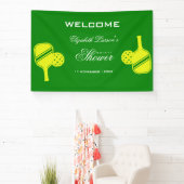 Pickleball Lovers Brautparty Neon Theme Banner (InSitu)