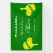 Pickleball Lovers Brautparty Neon Theme Banner (Vertikal)