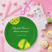 Pickleball Lovers Brautparty Neon Theme Pappteller (Party)