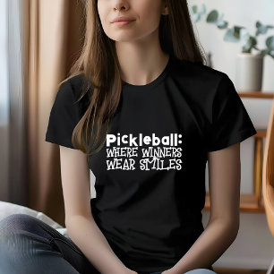 Pickleball Lover's Dream witziger weißer Slogan T-Shirt