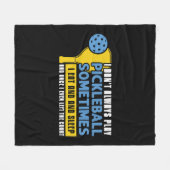 Pickleball Lovers Funny Pickleball Fleecedecke (Vorderseite (Horizontal))