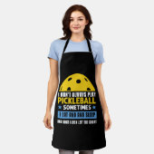 Pickleball Lovers Funny Pickleball Schürze (Getragen)