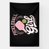 Pickleball-Mädchen-Spielerin Banner (Vertikal)