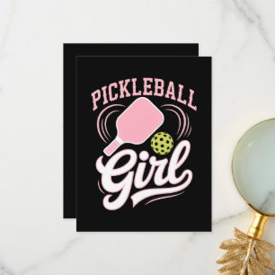 Pickleball Mädchen Spielerin Dankeskarte